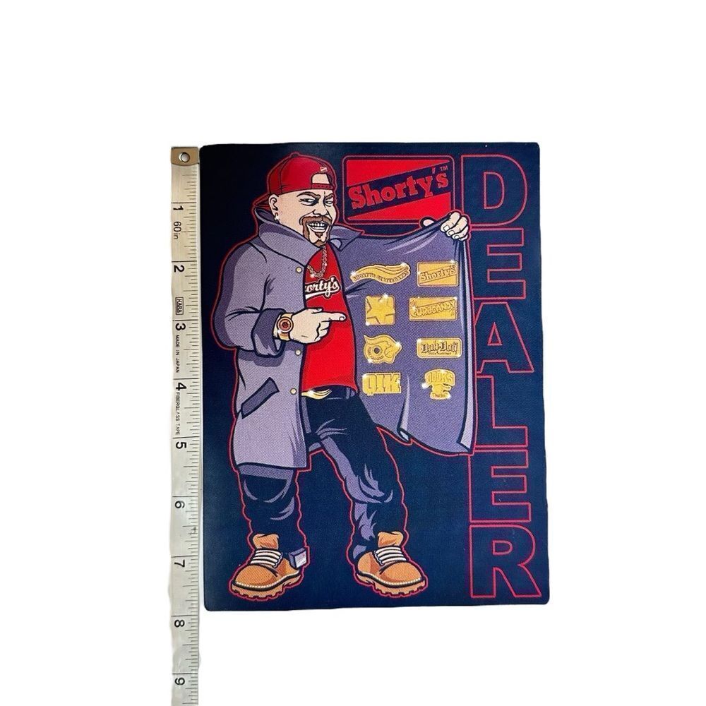 SHORTY'S Dealer Cartoon Skateboarding STICKER Chad Muska - Picture 2 of 4